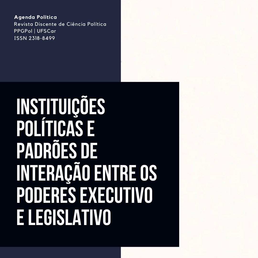 					Ver Vol. 3 Núm. 1 (2015): Instituições Políticas e Padrões de Interação entre os Poderes Executivo e Legislativo
				